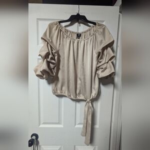 MSK Cream Off-Shoulder Blouse